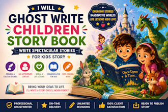 ghost write children story book write spectacular stories for kids story