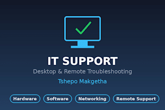 provide remote IT desktop support and troubleshooting