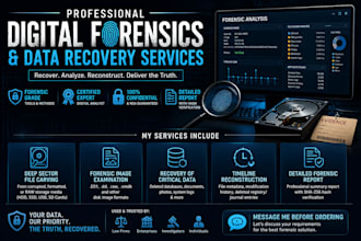 perform digital forensics investigation