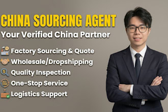be your professional china sourcing agent, supplier matching and quality control