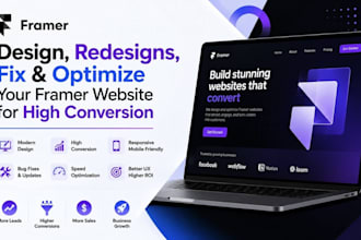 design redesigns fix and optimize your framer website for high conversion