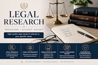 professional legal research and legal writing