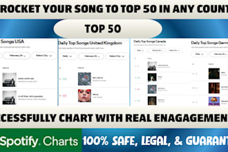 chart your song and organic spotify growth for top 50 spotify chart