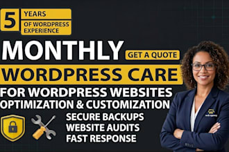 do website maintenance to maintain, update, and secure your website monthly