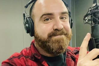 record a professional greek male voice over with a deep voice