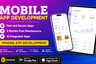develop proffessional ios app in flutter for iphone and ipad