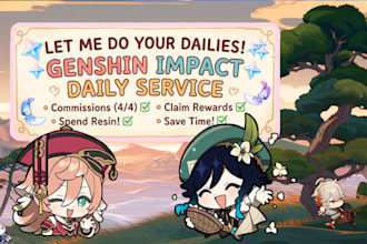 do your dailies in genshin