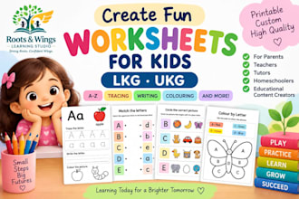 create printable preschool worksheets