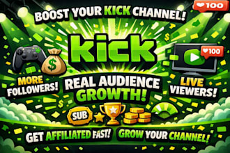 do kick channel promotion for real audience to get affiliated