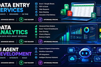 develop ai agents for data analysis and automation