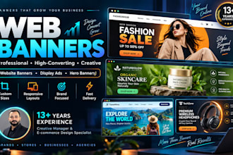 design professional website banners and web ads
