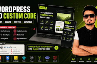 convert your wordpress site to a custom coded website