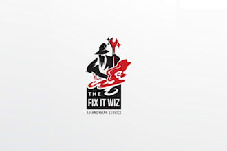 design unique handyman service logo