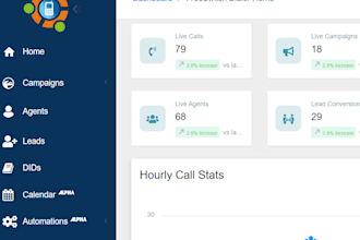 setup press 1 auto dialer websocket webrtc voicemail drop 3cx sales leads