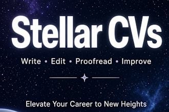 write and optimize your professional CV or resume
