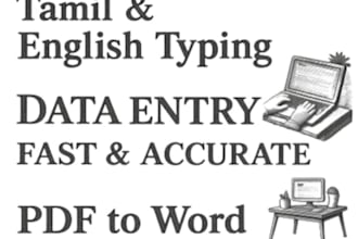 tamil and english typing and convert PDF to word