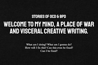 write raw ocd and bpd diary entries