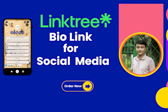 create linktree biolink landing page for social media