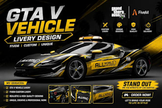 create fivem gtav car, fivem livery, fivem car mods, police car, ped, cloth, ems