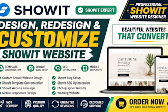design a showit website showit template, showit design and showit redesign