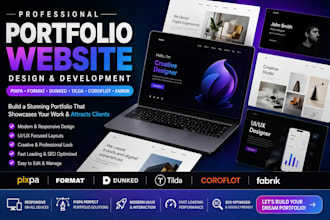 build cargo pixpa format dunked tilda coroflot fabrik portfolio ui ux website
