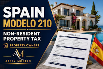 prepare spain non resident tax modelo 210 for property owners
