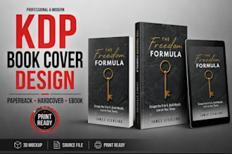 design KDP paperback hardcover ebook book covers design