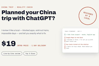 review your chatgpt planned china itinerary like a local