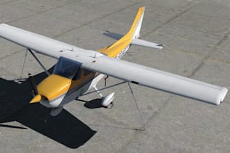 3d aircraft, airplane, business jet, sci fi tank, pbr textures for msfs, x plane