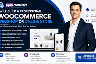 build a professional woocommerce webshop or online store with wordpress