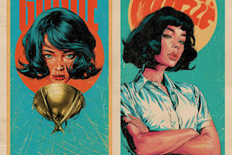 draw vintage and retro illustration style