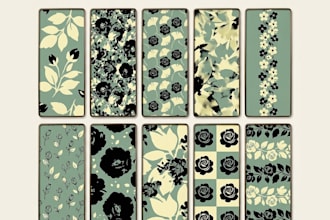 design seamless pattern and digital textile design