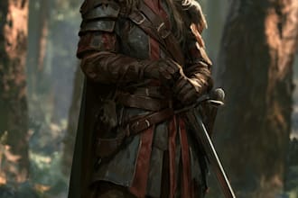 do fantasy dnd character illustration