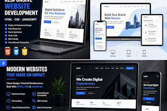 build a resposive website using HTML CSS and javascript