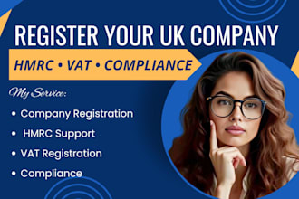 register your UK company, handle hmrc, vat and compliance