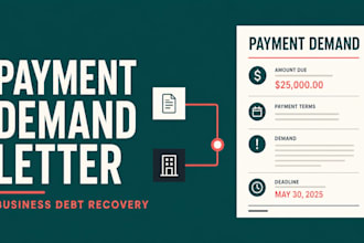 draft a professional payment demand letter for your business debt