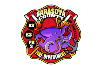 create attractive and imagination octopus logo design
