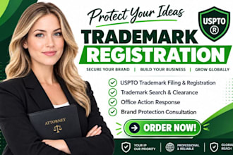 secure your brand trademark attorney, uspto, trademark filing, office action