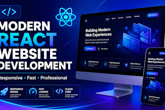 build a modern responsive react website with typescript