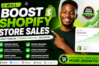 boost shopify store sales shopify promotion ecommerce marketing or dropshipping