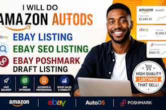 do amazon autods ebay listing, ebay SEO listing, ebay poshmark draft listing