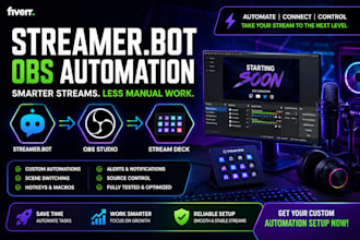 setup streamer bot automation for obs and your livestream