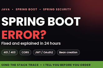 fix your spring boot and spring security bugs and errors