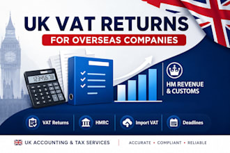 file your UK vat returns, corporation tax ct600, self assessment sa100 to hmrc