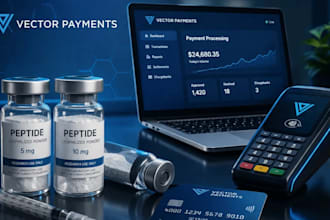 build ruo peptide website with payment processor