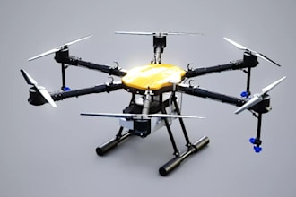 create agriculture drone drawing,model autonomous farming sprayer for production