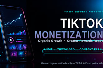 do tiktok monetization, tiktok promotion, organic growth for creator rewards