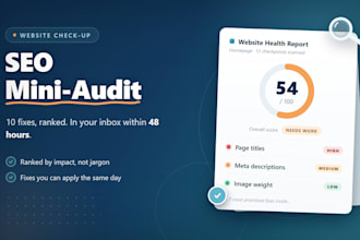 do a quick SEO audit of your website with 10 actionable fixes
