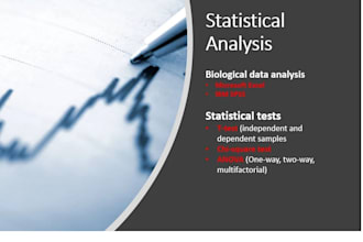 analyze your biological data with statisics