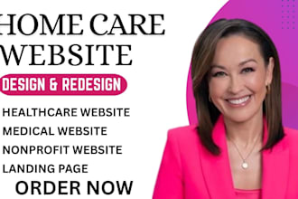 do website design for home health care, senior care, assisted living